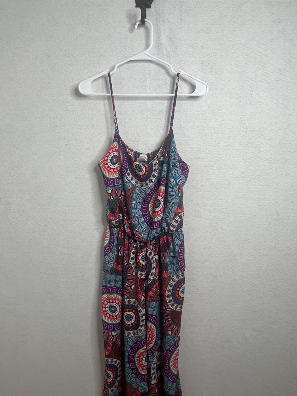 Love Republic Printed Maxi Dress Boho Colorful Spaghetti Strap